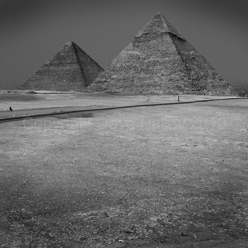 Photo of The Great Pyramids at Giza.