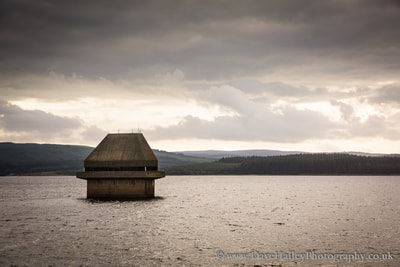 Photograph of Kielder Water Reservoir, Northumberland, UK.